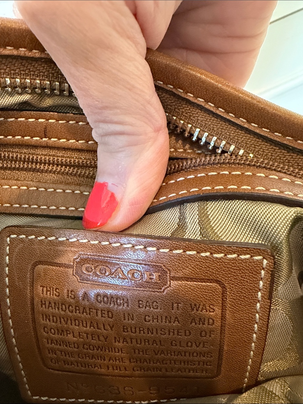 Vintage Coach Tan SoHo Mini Hobo Purse 4283 - Picture 7 of 12